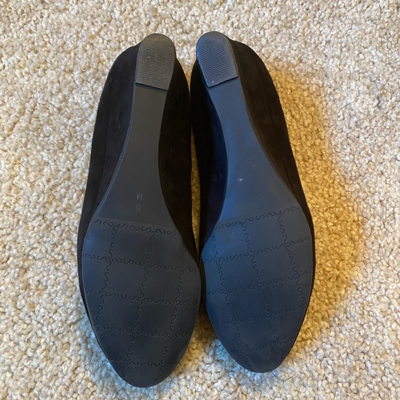 Women’s 8 Black Suede Mary Jane Style Wedges - Picture 9 of 10